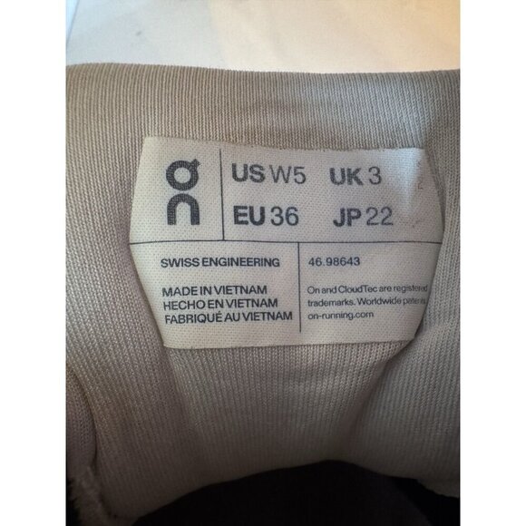 On Cloudrunner Shoes Sneakers Eclipse Black Womens 5 - Youth 3.5 Running Walking - Picture 9 of 10